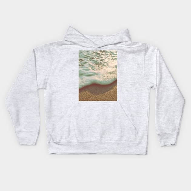 Sea Foam Photo Kids Hoodie by deadright